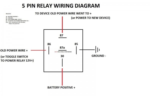 Bosch Style Relay Wiring Diagrams