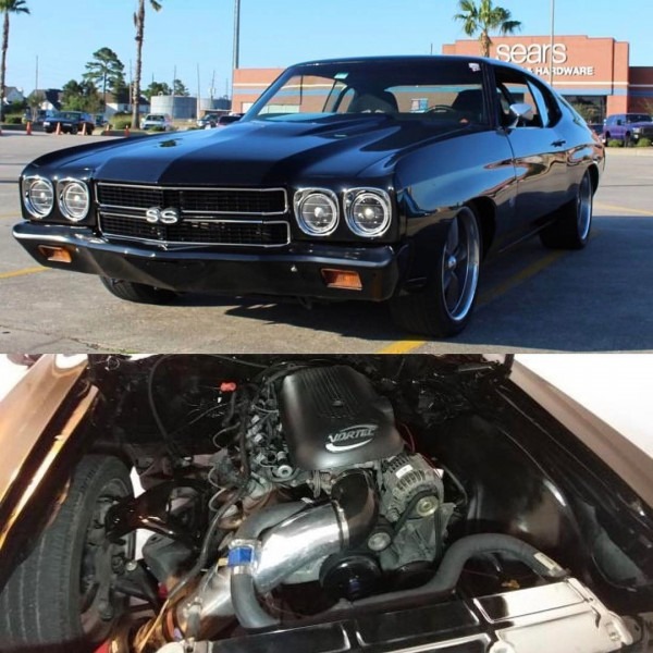70 Chevelle  Becausess Black With Painted Bumpers Ss Lq9 Lq4 5 3