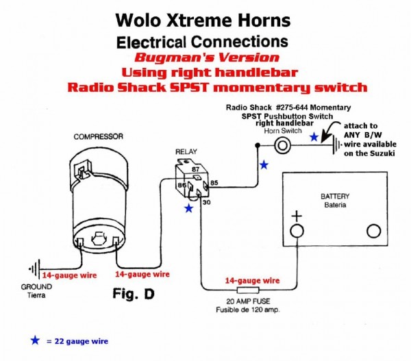 12 Volt Air Horn Wiring Diagram