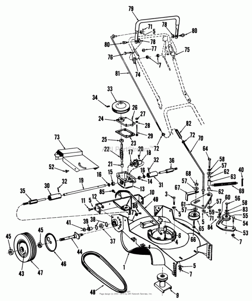Toro Professional 23000, Whirlwind Lawnmower, 1964 (sn 4000001
