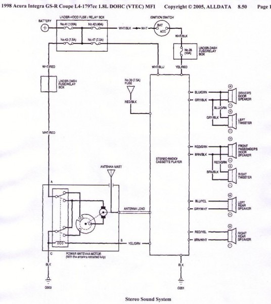 1990 Acura Integra Wiring Diagram