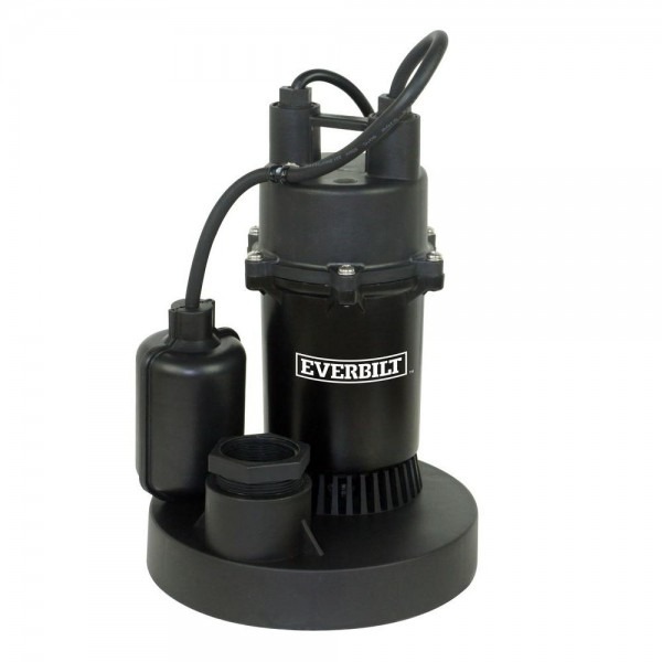 Everbilt 1 2 Hp Submersible Sump Pump With Tether