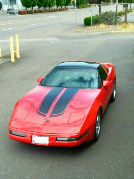 1994 C4 Corvette  300 Horse Power  Torch Red  Custom Black Leather