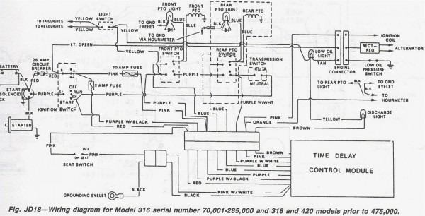 1445 John Deere Ignition Wiring Diagram