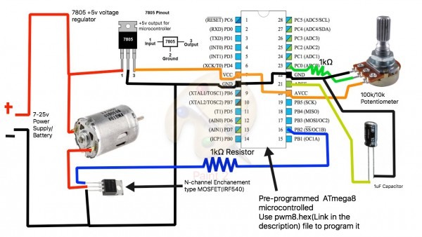 Potentiometer Motor Control Wiring Diagram Motor Repalcement Parts
