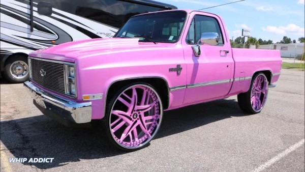 Whipaddict  Outrageous Pink 85' Chevrolet Silverado C