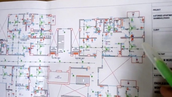 How Electrical Wiring Of Apartment Building  1 To 9 Floor Building