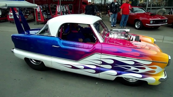 Nash Metropolitan With Ridiculous Engine In It