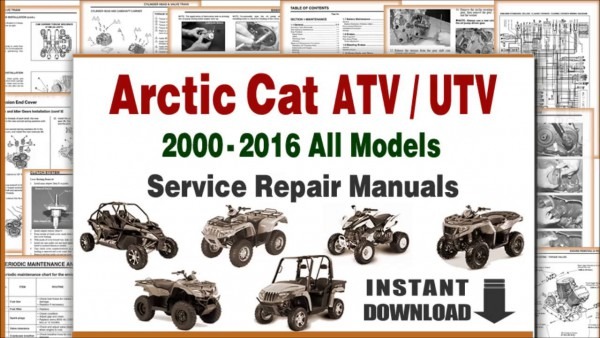 Download Arctic Cat Atv Utv All Models Service Repair Manuals Pdf