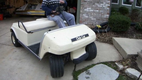 A Used Club Car Electric Golf Cart That Was For Sale On Ebay