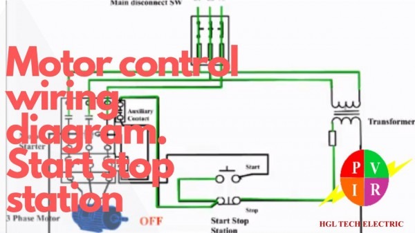 Motor Control Start Stop Station  Motor Control Wiring Diagram