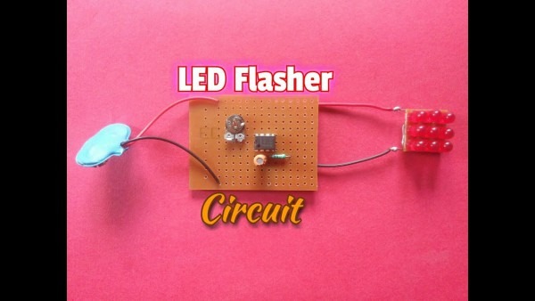 Simple Led Flasher Circuit Using 555 Timer Ic  How To Make Led