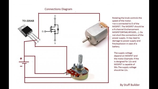 How To Build The Simplest Dc Motor Speed Controller(using
