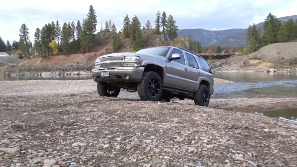 03 Chevy Tahoe Z71 Leveling Kit Fuel Couplers 34  Duratracs N