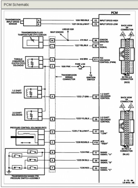 Transmission Wiring Harness Diagram Besides 4l80e To 4l60e Wiring