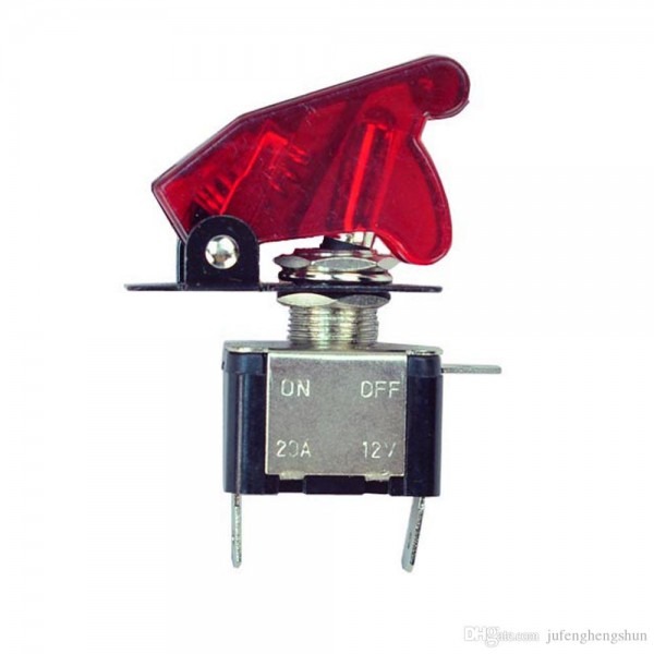 2019 Toggle Switch 12v 20a 3 Pole On Off 2 Pin Blue Red Led Light
