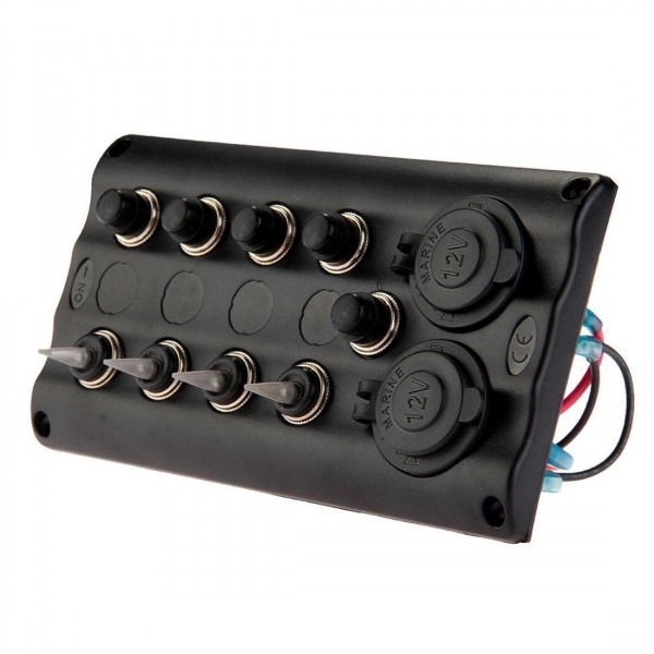 2019 Marine Boat 4 Gang Led Toggle Switch Panel Waterproof With