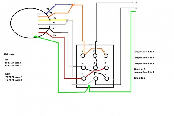 Single Phase Motor Wiring Diagram Single Phase Motor Wiring