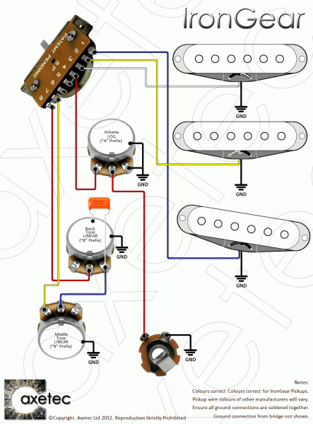 Vintage Guitar 5 Way Selector Switch Wiring Diagram