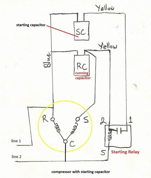 Fridge Compressor Wiring Diagram