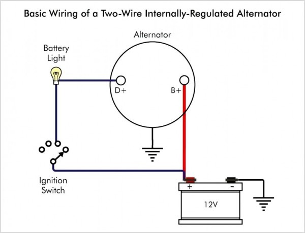 Single Wire Alternator Wiring Diagram Chrysler