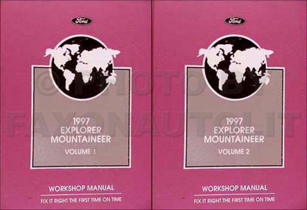 1997 Ford Explorer Mercury Mountaineer Repair Shop Manual
