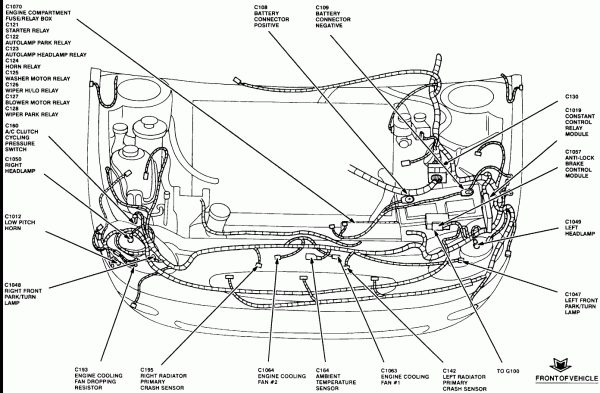 1995 Ford Taurus Engine Diagram