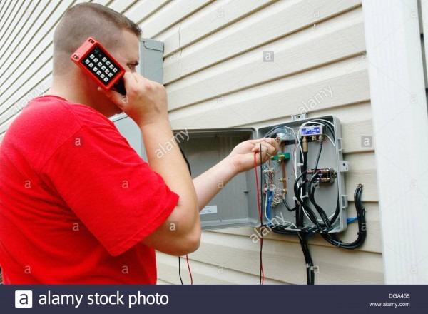 Installing Cable Tv And Dsl Lines And Phone Lines On New House