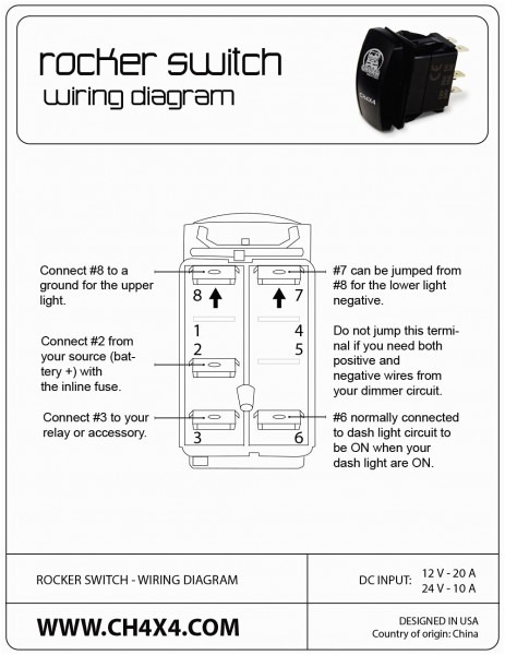 Lighted Rocker Switch Wiring Diagram Kcd4 4 Terminal New Toggle At