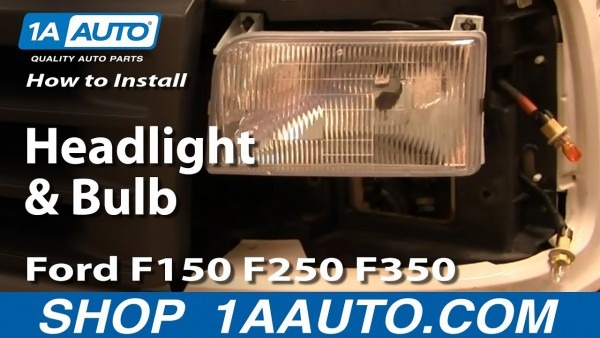 How To Replace Headlight And Bulb Ford 92