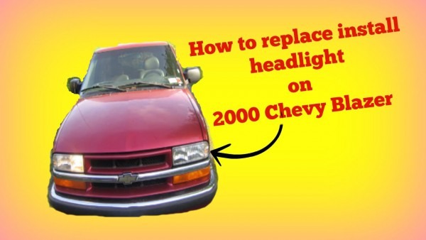 How To Install Change Replace Headlight Bulb On 2000 Chevy Blazer