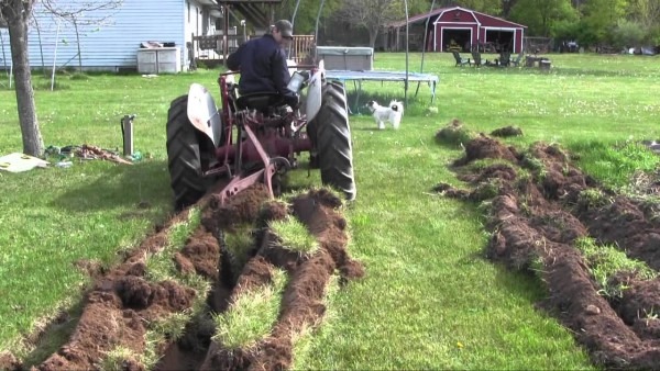 53 Ford Jubilee Tractor Plowing Virgin Soil (not A How To, Still