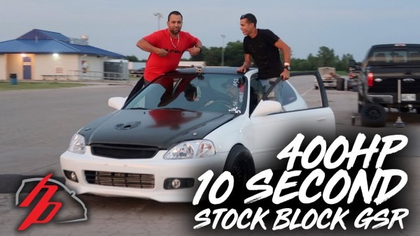 400hp Stock Block B18 Gsr Goes How Fast !