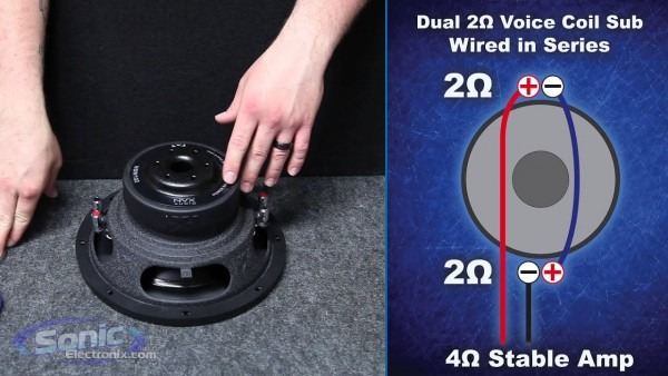 How To Wire A Dual 2 Ohm Subwoofer To A 4 Ohm Final Impedance
