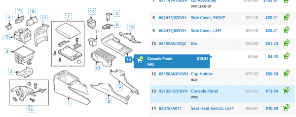 How Accurate Are The Subaru Parts Diagrams For The Wrx