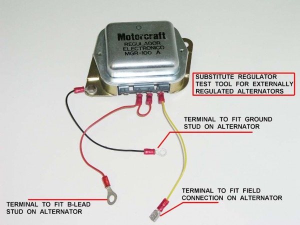 Ford 4 Wire Voltage Regulator Wiring Diagram